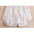 thumbnail image 3 of ALLLIST Womens Pajamas Shorts Satin Bottoms Plain Comfy White Home Clothes Loungewear Women, 3 of 5