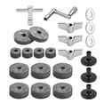 thumbnail image 1 of Dodocool 23 Pcs Accessoires de Remplacement Cymbale Pièces de Tambour avec Support Cymbal Feutres Tambour Cymbale Tampons en Feutre Incluent Écrous de Aile Rondelles Manchons Cymbale et Clé de Tambour, 1 of 1