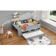 thumbnail image 5 of Multi-Functional Twin Daybed with Drawers and Trundle, Headboard Storage and Tables, USB Charging Station, Gray, 5 of 5
