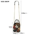 thumbnail image 2 of FORMRS Crossbody Bag for Women Quilted Travel Shoulder Cell Phone Purse with Chain Strap Handbag, Red Flowers Pattern, 2 of 7