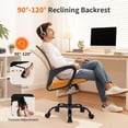 thumbnail image 5 of BestOffice Ergonomic Office Chair, Lumbar Support, Adjustable Height with Armrests for Adults(Orange), 5 of 7