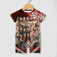thumbnail image 4 of WWE Baby Boy Girl Romper Short Sleeve Cotton Bodysuit Outfits Jumpsuit Summer One Piece Clothes, 4 of 8
