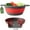 Red, variant on Gevoli 2-in-1 Large Collapsible Colander with Self-draining Base Set - Plastic Side Drain Food strainer for Edge of Kitchen Sink (White)
