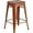 Copper, variant on Flash Furniture 24" High Backless Mint Green Counter Height Stool with Square Wood Seat