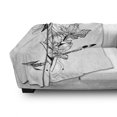 thumbnail image 2 of Alchemy Soft Flannel Fleece Throw Blanket, Mystic of Flowers Triangles and Boho Arrows with Modern Influences, Cozy Plush for Indoor and Outdoor Use, 60" x 80", Charcoal Grey White, by Ambesonne, 2 of 5