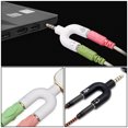 thumbnail image 4 of Shisuyan Headphone Splitter Adapter Black 2Pack 2.1x1.1in, 4 of 9