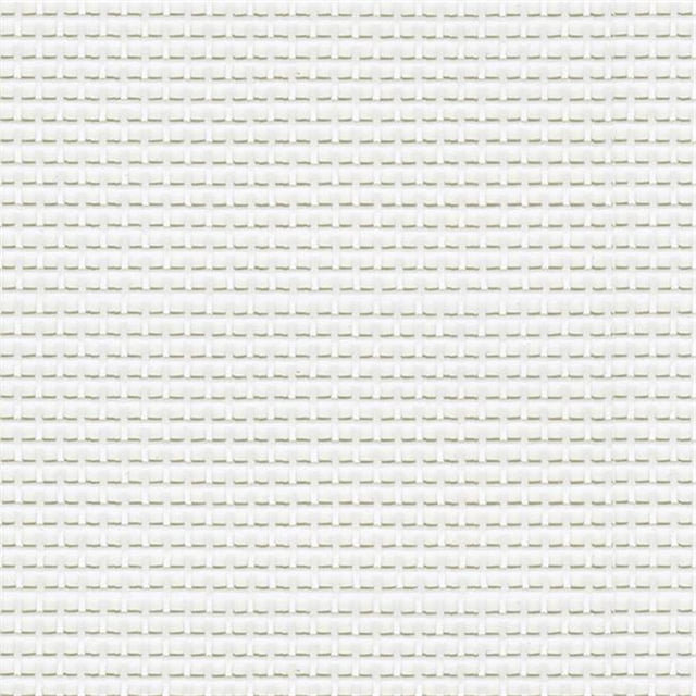 911 61 Po. Maille Extrudée en PVC avec Tissu à Sélvages, 6 Blanc - 9 oz