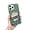 Green, variant on Designed for iPhone Case,Luxury Tin Foil Pleated Electroplated Sparkly with Make Up Mirror Shockproof Protective Cover Phone Case (iPhone 13 Pro,Pink)