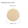 thumbnail image 2 of Round Wooden Discs, 20 Pack 40mm - Log Unfinished Wood Circles with Holes for DIY Jewelry Accessories, 2 of 5