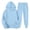 rrt317#-Blue, variant on Men Suits Casual Hooded Tracksuit Winter Autumn Fleece Wear With Hoodie And Joggers Light Purple S