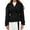 Black, variant on Spring Fall Women Long Sleeve Solid Double Breasted Lapel Trench Coat with Belt