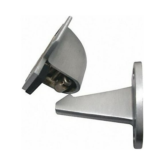 Automatic Door Holder, Satin Chrome, Wall, Color: Silver