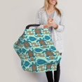 thumbnail image 3 of Haiem Turtles And Seahorses Baby Nursing Cover & Nursing Poncho - Multi Use Cover for Baby Car Seat Canopy, Stroller Cover, 360°Full Privacy Breastfeeding Coverage, 3 of 9
