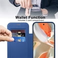 thumbnail image 3 of For Google Pixel 9 Pro XL Wallet Cell Cover, RFID Blocking, PU Leather,Compatible With MagSafe , With Flip Cover Multi-Card Slots Pocket, Ultra Thin Magneti Protective Cover,Dark blue, 3 of 8