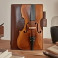 thumbnail image 2 of Carnet en Faux Cuir Violon Vintage Journal Rétro avec Design de Note Musicale Cadeau Musical pour Musiciens Collectionneurs, 2 of 7