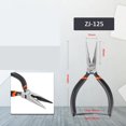 thumbnail image 2 of (5-Inch) Long Needle Nose Pliers Precision Wire Plier Repair Tool Flat Nose Jewellery Pliers, 2 of 5
