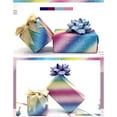 thumbnail image 6 of Ovzne Christmas Colorful Rainbow Wrapping Paper Book Cover Paper Clothing Bag Decoration Gift Wrapping Paper for Birthday, Wedding Shower, Holiday - 38.1 x 20 inches - 1PC, 6 of 8