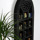 thumbnail image 3 of Estantes flotantes de pared Estante de pared de cristal con forma de ventana de iglesia antigua Estante de pared colgante de pared Estante de aceite esencial negro estilo bohemio gótico, 3 of 6