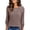D Khaki, variant on Blouses for Women Long Sleeve Buttons Shirts Dressy Crew Neck Tunic Tops Fall Casual Lightweight Sweaters