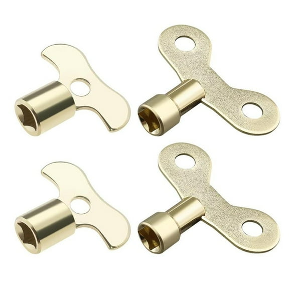 8pcs With Lock Faucet Key Tap Water Switch Radiator Valve Key Household Handle