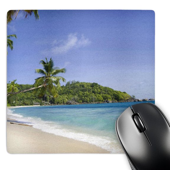 3dRose, Beach at Chez Batistas Restaurant, Seychelles-AF39 AWR0298 - Alison Wright, MousePad