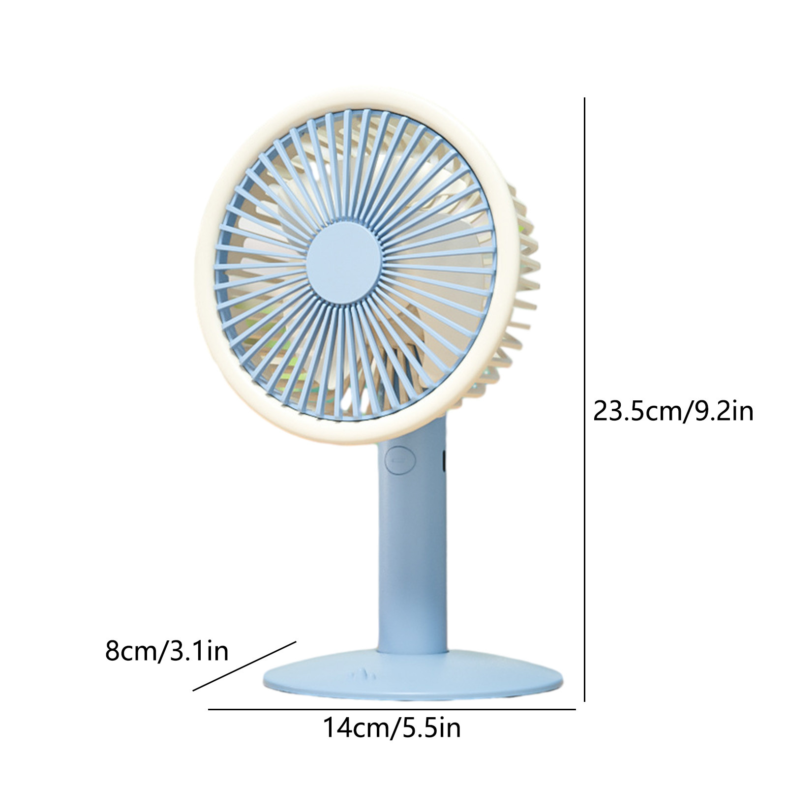 RuiHua Rechargeable Battery Operated Floor Fan, 16 inch Yellow Industrial High Velocity Drum Fan, Shop Fan for Camping Gym