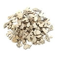 thumbnail image 5 of Pack of 50 Lots Natural Wooden Embellishment Cut Christmas Wood Shapes Craft Pieces Burning Centerpieces toy Paint Projects, 5 of 8