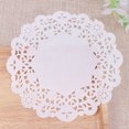 thumbnail image 4 of 100pcs Disposable Oil-absorbing White Lace Paper Doilies Cake Box Liner Packaging Paper Pad 7.5", 4 of 8