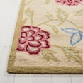 thumbnail image 6 of SAFAVIEH Chelsea Melyssa Floral Wool Area Rug, Ivory/Green, 2'6" x 4', 6 of 10