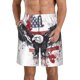 thumbnail image 1 of Balery American Flag Eagle Art Traje de Baño Estilo Hawaiano para Hombre, Shorts de Secado Rápido con Bolsillos-XX-Large, 1 of 6