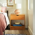 thumbnail image 4 of Walker Edison Declan 1 Drawer Nightstand, Caramel Brown, 4 of 18