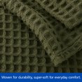 thumbnail image 5 of Mainstays Cotton Waffle Bed Blanket, Bay Leaf, Full/Queen Size, 5 of 5
