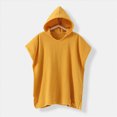 thumbnail image 5 of zuwimk Boys Girls Terry Bathrobe,Cotton Towel Robe ，Hooded Toddler Soft Fuzzy Robe For Kids(Yellow,One Size), 5 of 6