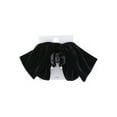 thumbnail image 2 of Time and Tru Women's Velvet Bow Hair Claw Clip, Black, 2 of 3