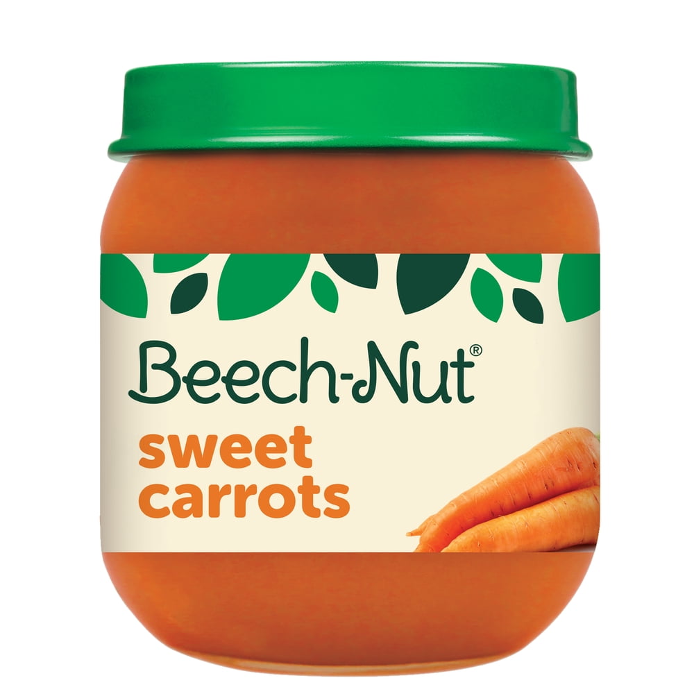 Beech Nut Stage 2 Sweet Carrots Baby Food 4 Oz Jar Walmart 