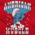 thumbnail image 2 of Hefty Smurf American Muscle USA Unisex Plus Size Long Sleeve Tee Shirt Brisco Brands 3X, 2 of 4