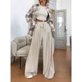 thumbnail image 5 of Women'S Button-Down Plaid Shirt Long Sleeve Lapel Plaid Shirt Business Casual Shirt Tops Plaid L, 5 of 8