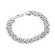 thumbnail image 1 of Brazalete de cadena de esbones cubanos con bordillo de 10 acero inoxidable pteado grueso para hombre Zulema Curb plana Pulsera de Eslabones, 1 of 6