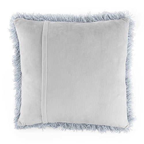 Lavish Home 66 04 BLU 24 x 24 x 8 in. Shag Floor Pillow Blue