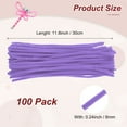 thumbnail image 3 of Uxcell 100-Pack Limpiapipas para Manualidades, 11.8" Varillas de Chenille para Arte/Festivales Ramo/Manualidades/Christmas/Proyectos DIY [Púrpura Taro], 3 of 7