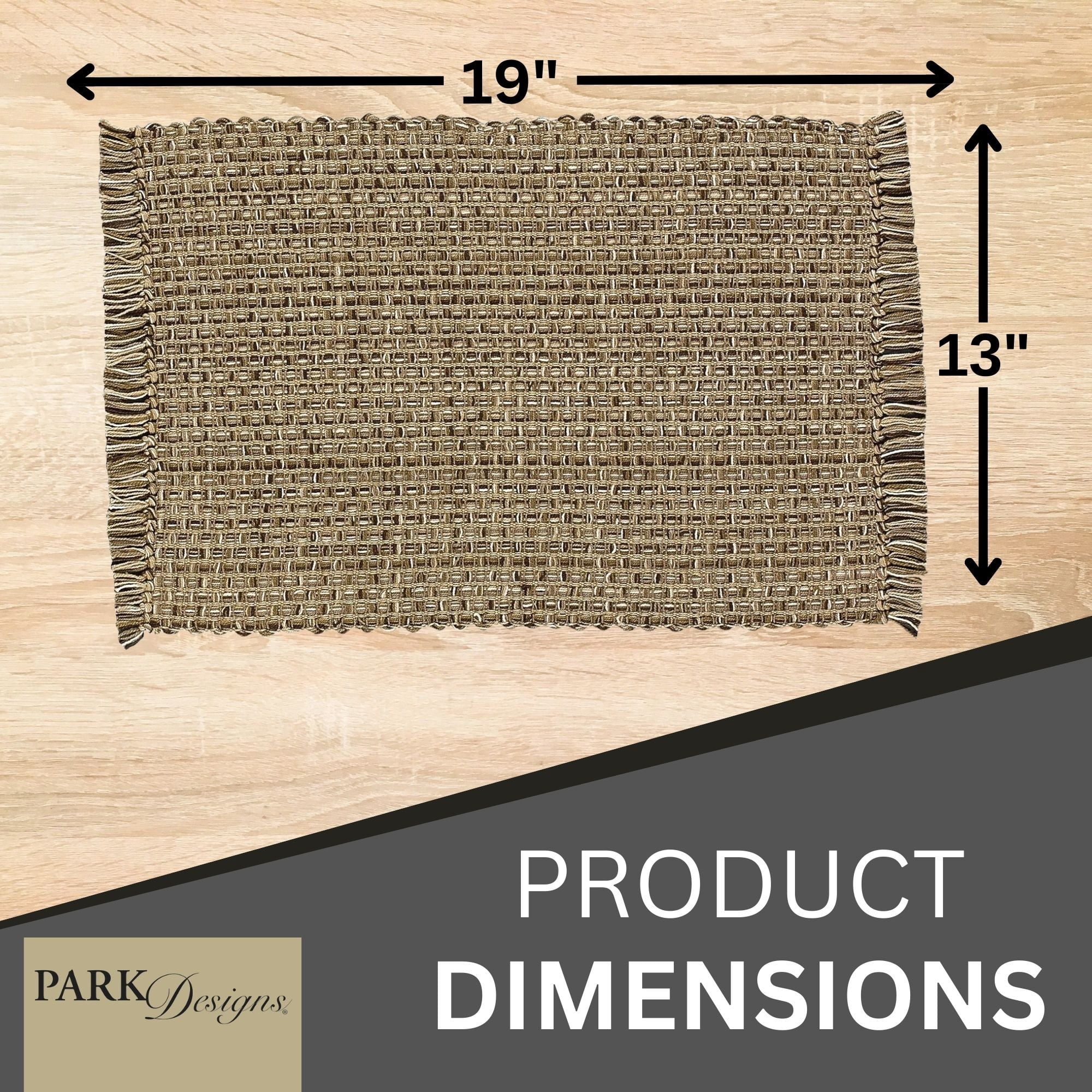 Park Designs Expresso Tweed Placemat Set of 4