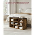thumbnail image 3 of VASAGLE Banc à Chaussures, Banc de Rangement, Banc Porte-Chaussures, 9 Compartiments, Brun Rustique et Brun, 3 of 7