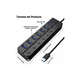 thumbnail image 3 of Hub Usb Con 7 Puertos Usb 3.0 Multicontacto Negro, 3 of 4