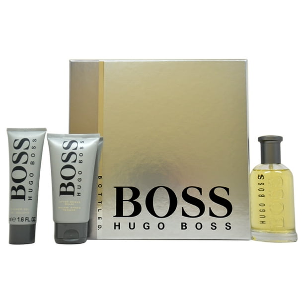 Boss No. 6 de Hugo Boss pour Homme - Set Cadeau 3 Pièces Spray EDT 3,3 Oz, Baume après Rasage 2,5 Oz, Gel Douche 1,6 Oz