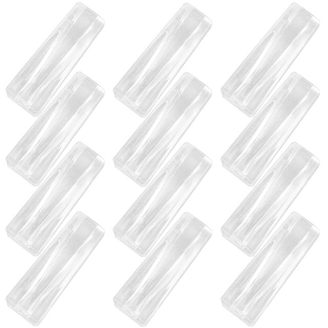 12 piezas de mango de barra de cortina de plástico con punta de varilla, ganchos para cortinas, ganchos para cortinas, accesorios para persianas