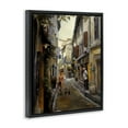 thumbnail image 4 of Stupell Industries European City Dog Walk Buildings & Architecture Painting Black Floater Framed Canvas Art Print Wall Art, 25 x 31, 4 of 10
