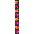 thumbnail image 2 of Junior's MTV Repeated Orange and Pink Logo Jogger Sweatpants Charcoal Heather 2X Large, 2 of 3