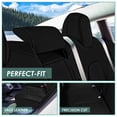 thumbnail image 3 of For 2017-2024 Tesla Model 3 FH Group Faux Leather Custom Fit Car Seat Covers  Black - Rear Set, 3 of 4