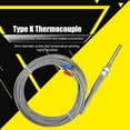 thumbnail image 1 of Windfall 1Pc Thermocouple, 1/2/3/4/5m 30mm Probe M8 Thread K Type Thermocouple Temperature Sensor Cable, 1 of 8