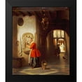 thumbnail image 2 of Van Hove, Hubertus 12x14 Black Modern Framed Museum Art Print Titled - A Maid In a Hallway, 2 of 5